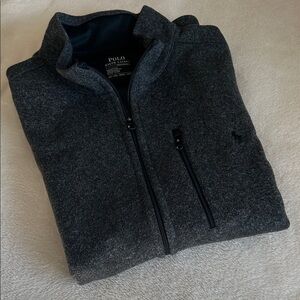 Vest Polo by Ralph Lauren Men's Dark Gray Zip-Up